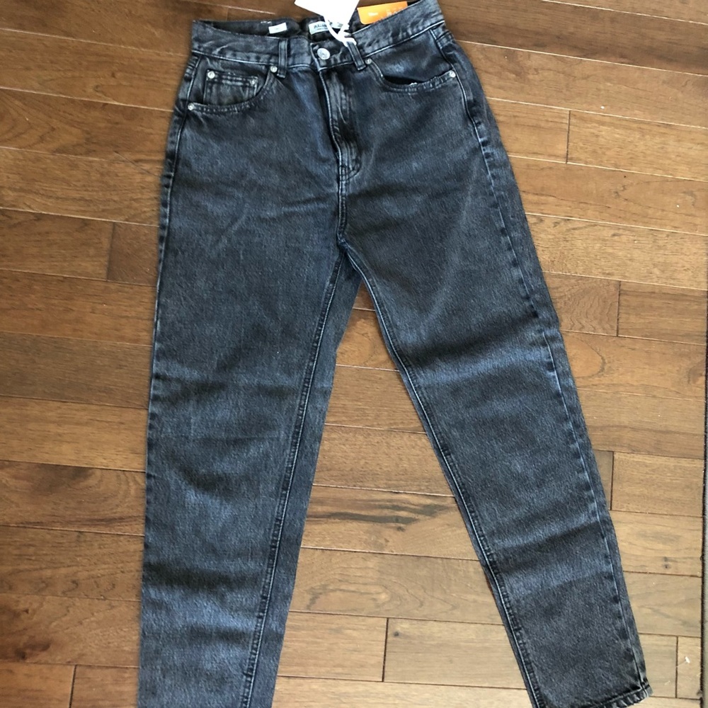 Pull & Bear Tall Mom Jeans in washed gray